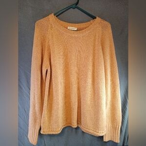 Anna-Kaci Women's Peach Oversized Cable Knit Sweater